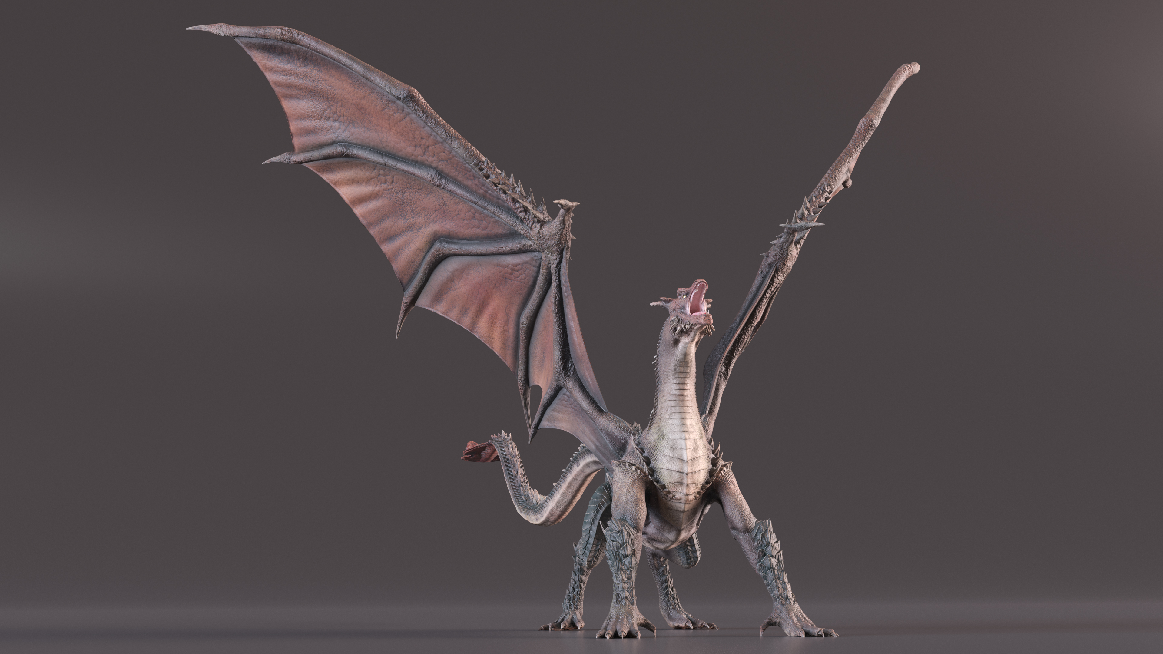 3D model Fantasy Dragon Rigged for Maya