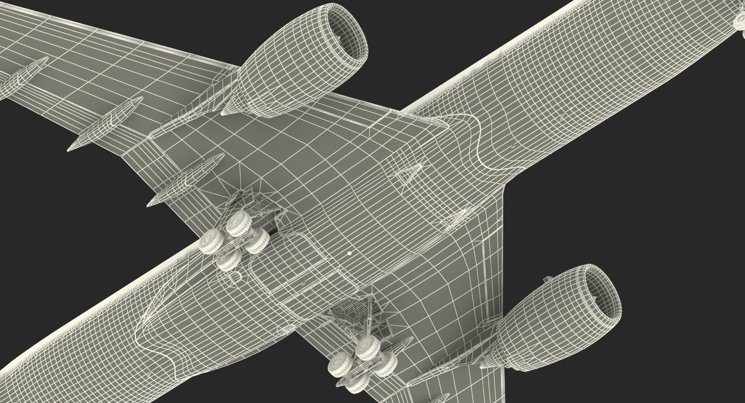 3D model Airbus A350 900 Generic Rigged