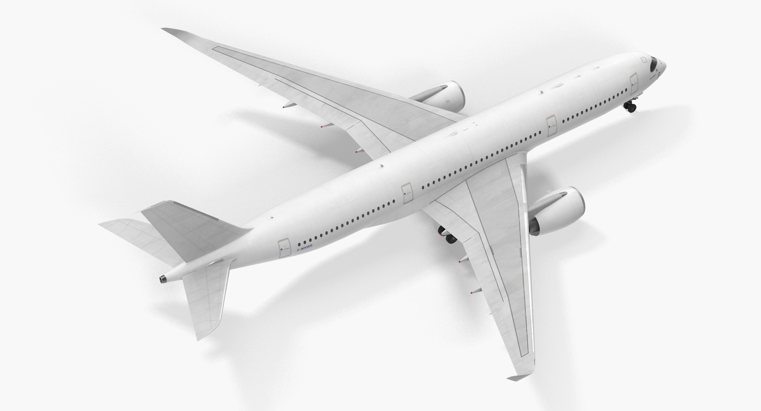 3D model Airbus A350 900 Generic Rigged