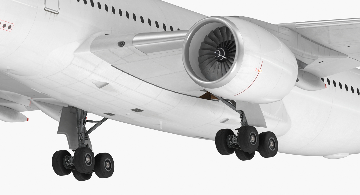 3D model Airbus A350 900 Generic Rigged