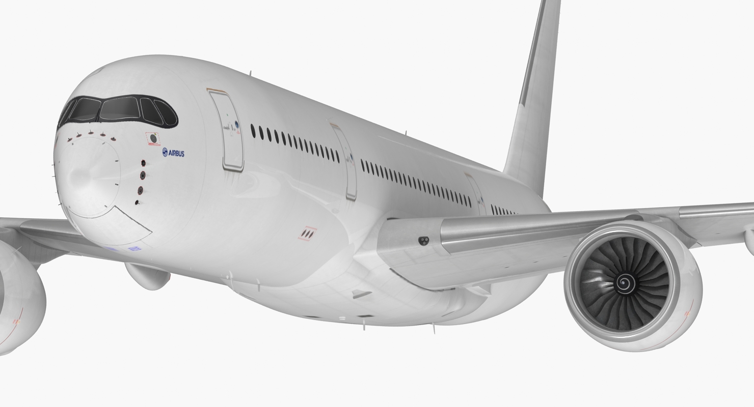 3D model Airbus A350 900 Generic Rigged