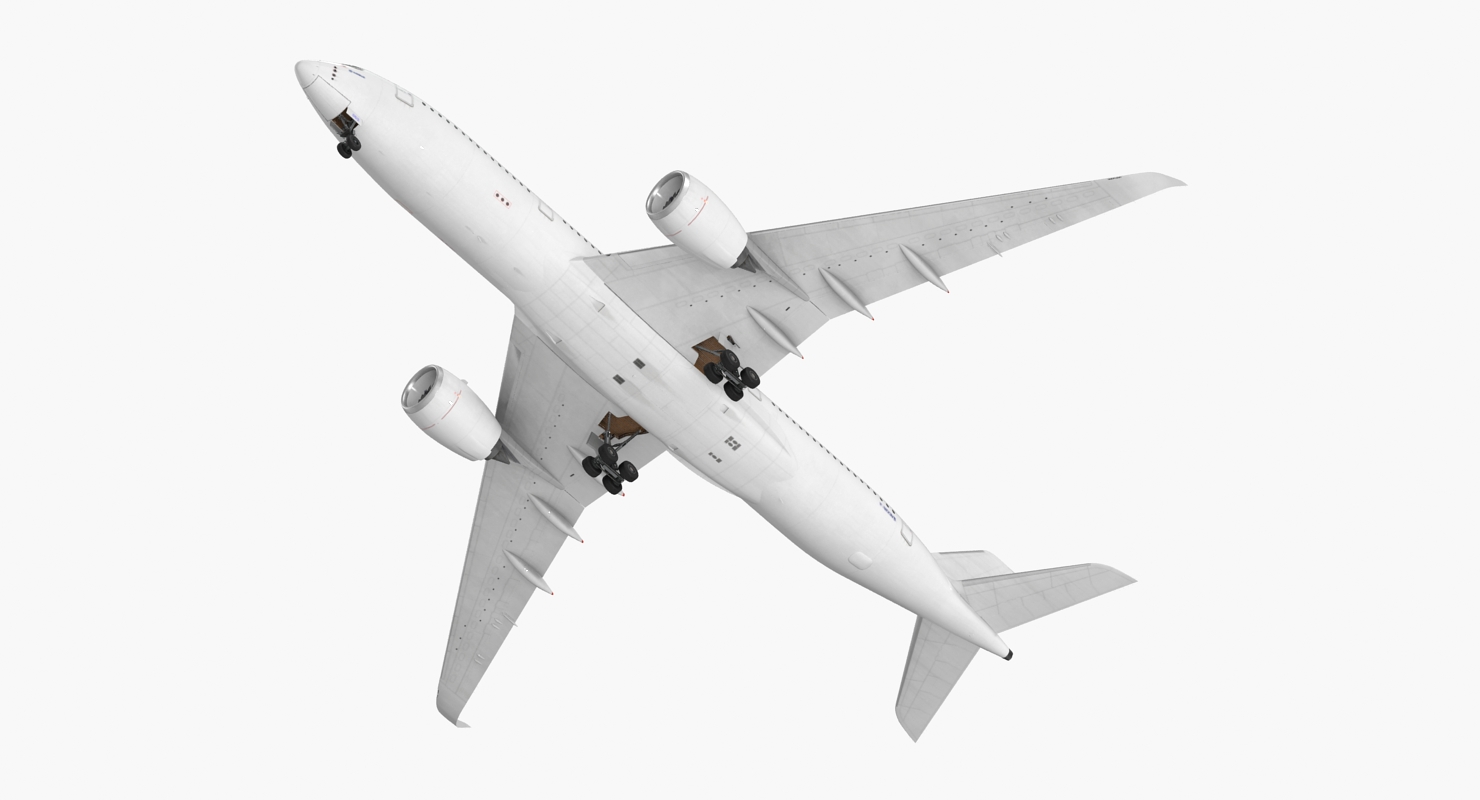 3D model Airbus A350 900 Generic Rigged