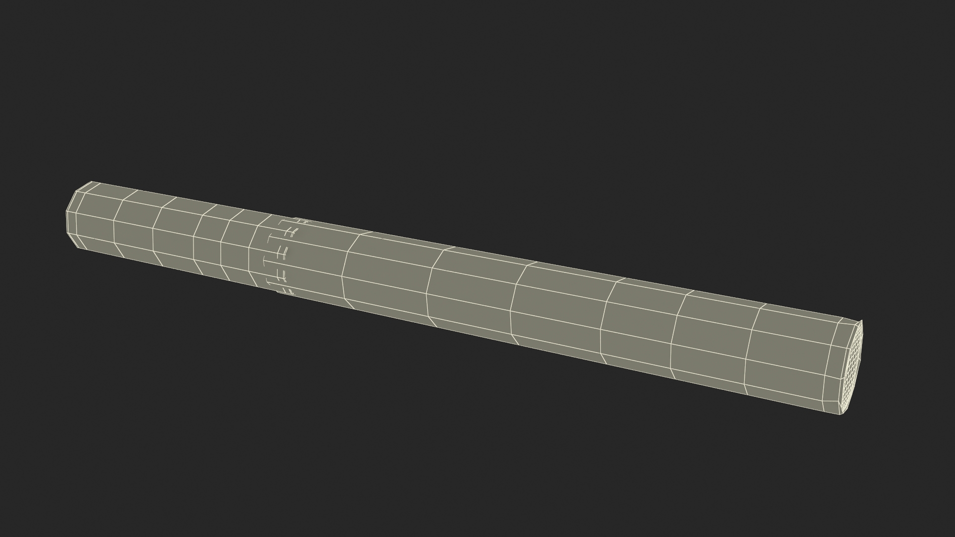 Filtered Cigar 3D model