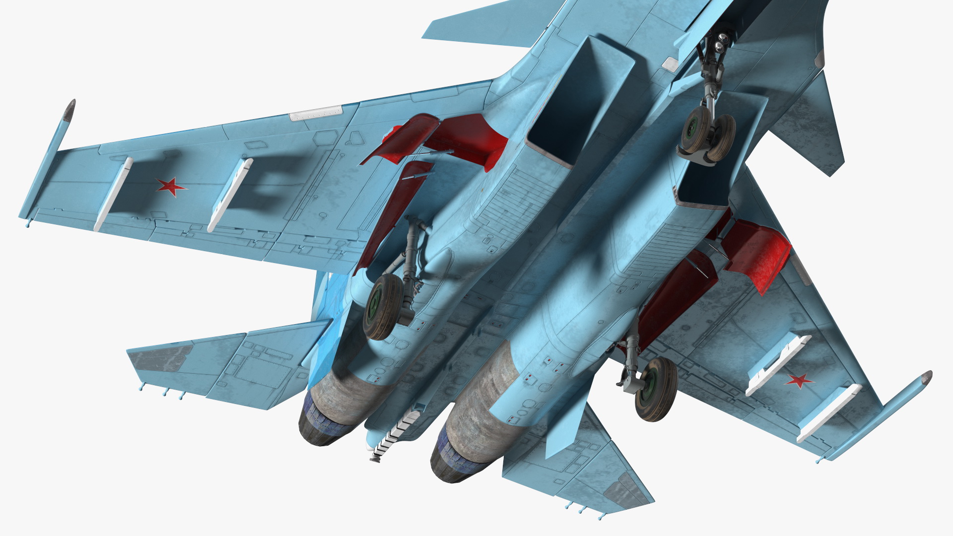 3D FlankerD Sukhoi Su-33 Multirole Fighter Rigged