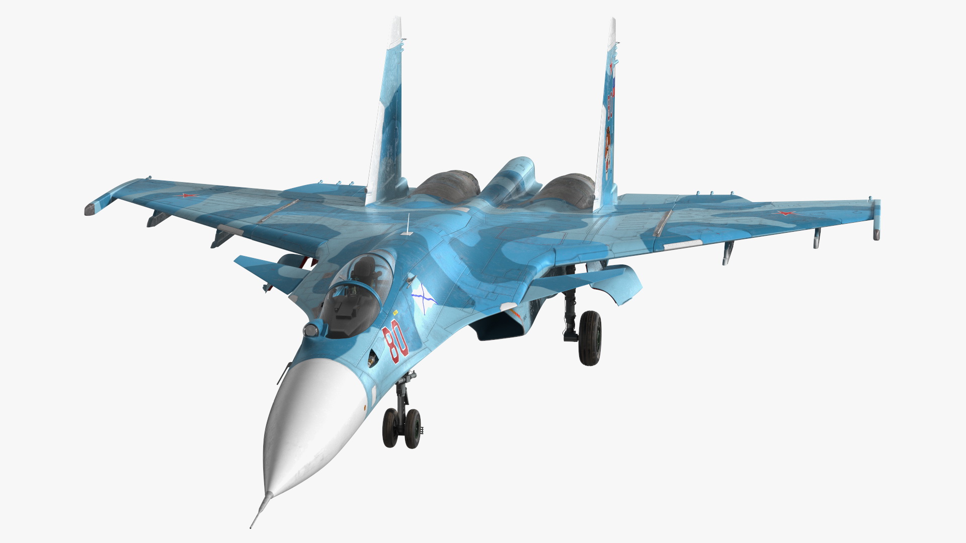 3D FlankerD Sukhoi Su-33 Multirole Fighter Rigged