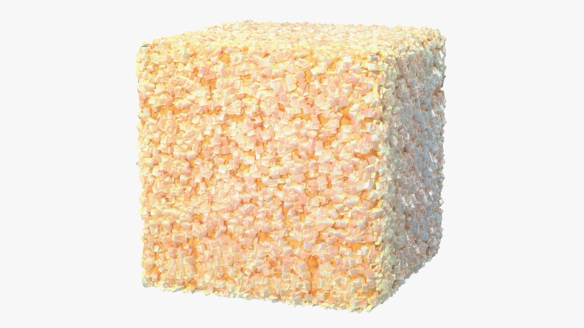 Brown Sugar Cube 1x1x1cm 3D model