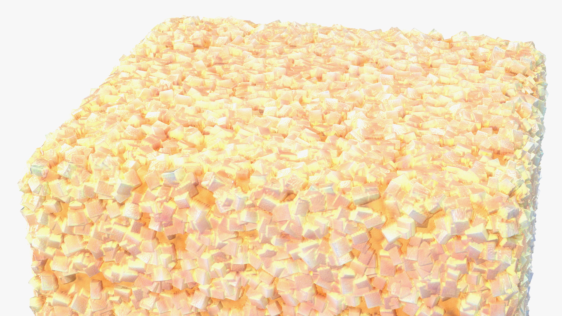 Brown Sugar Cube 1x1x1cm 3D model