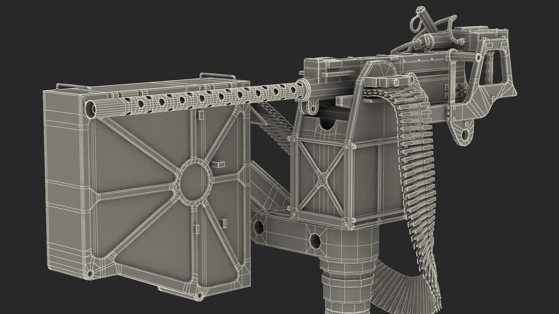 3D GAU 18 Machine Gun model