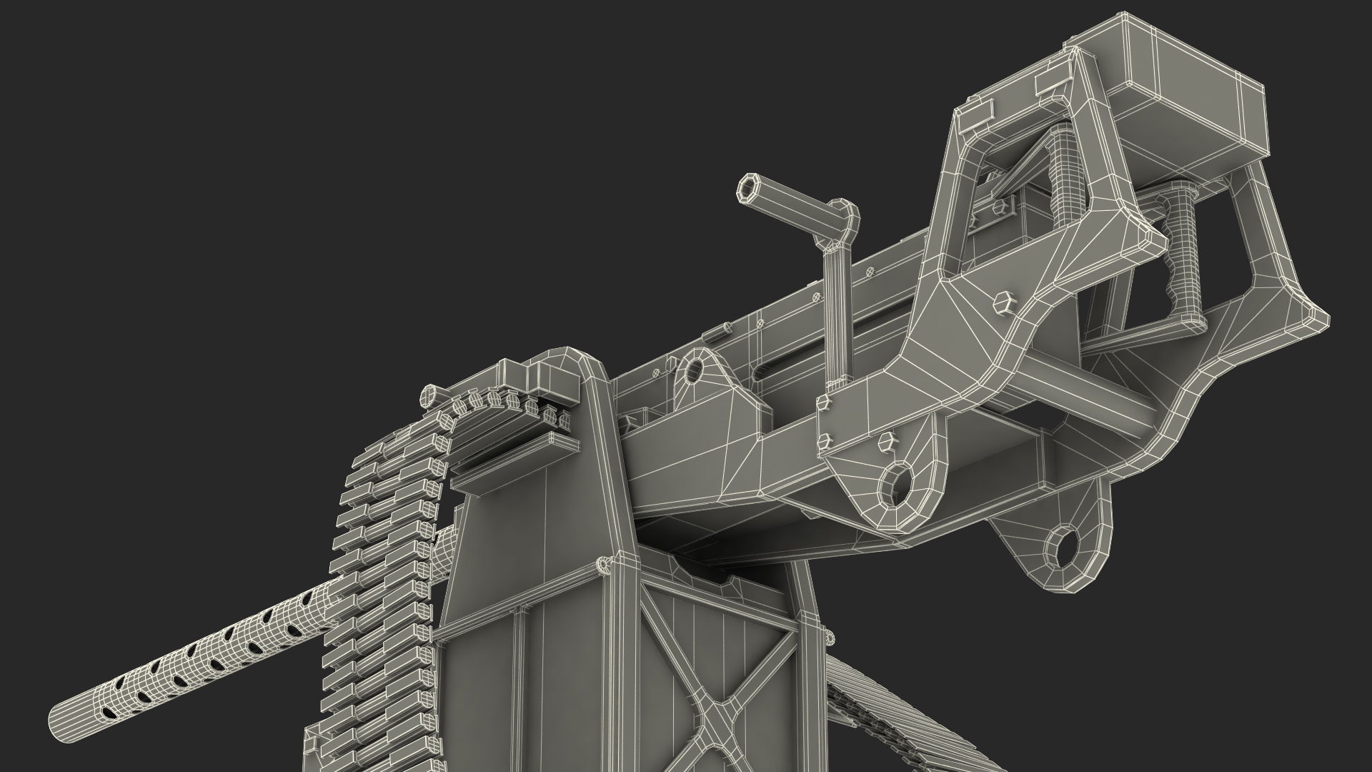 3D GAU 18 Machine Gun model