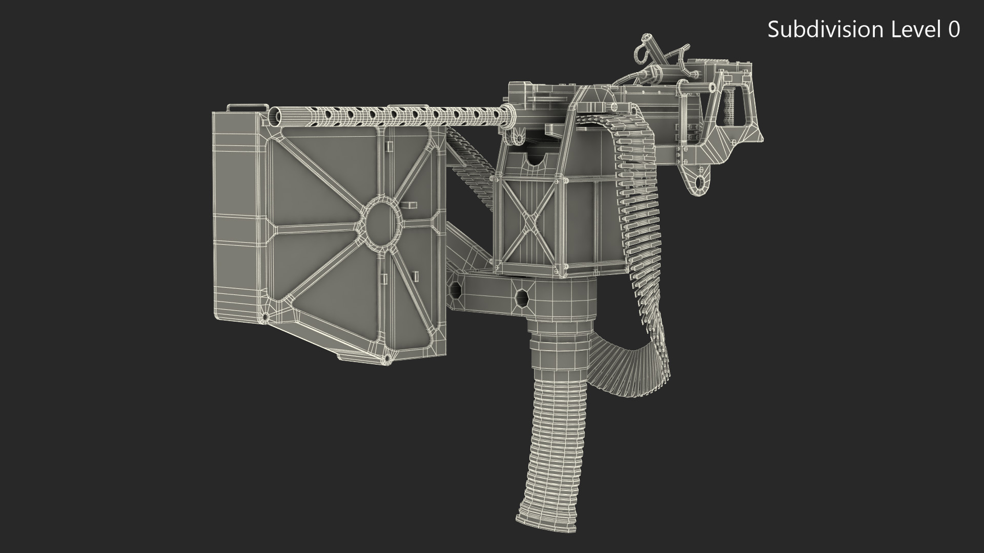 3D GAU 18 Machine Gun model