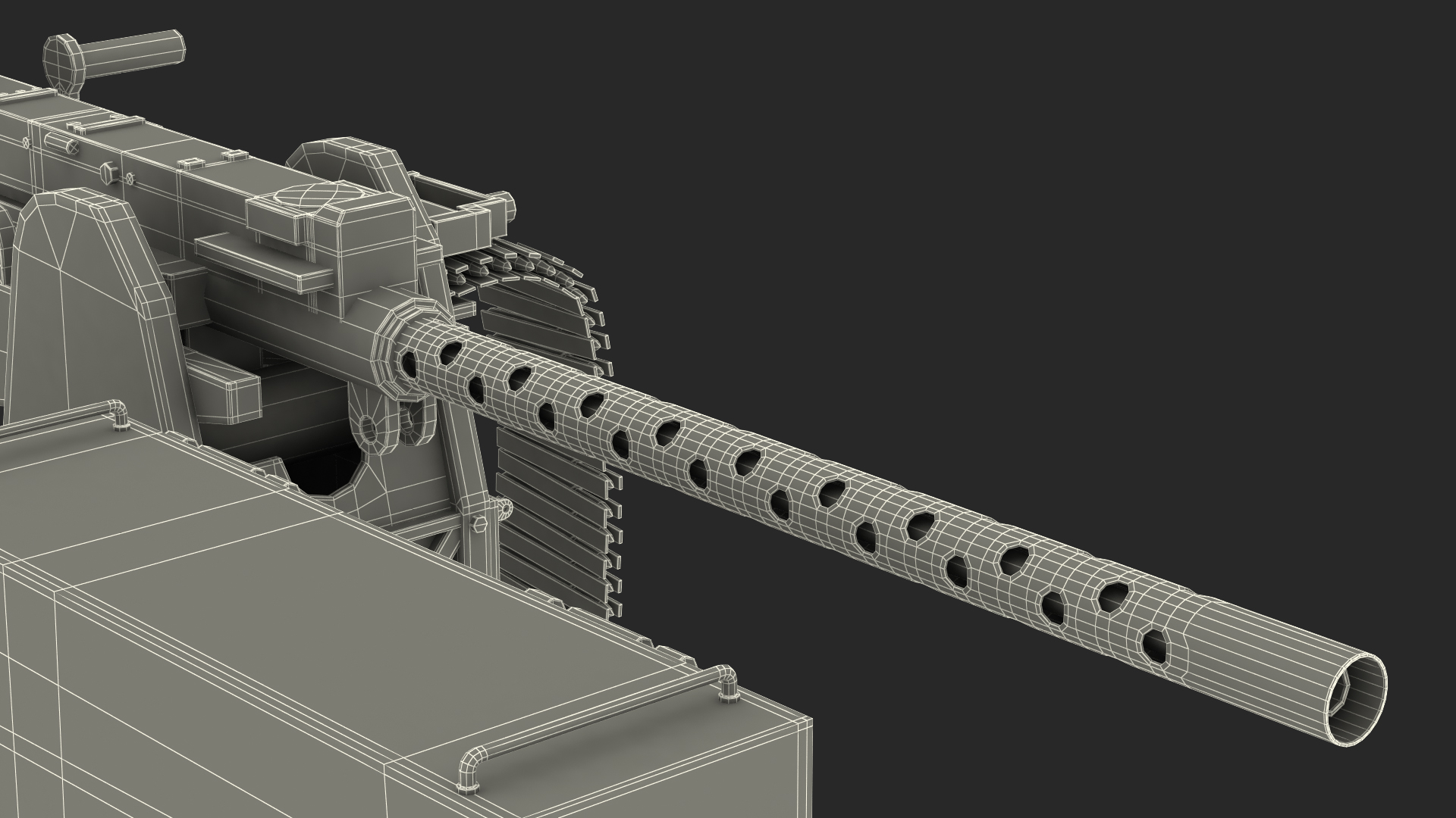 3D GAU 18 Machine Gun model