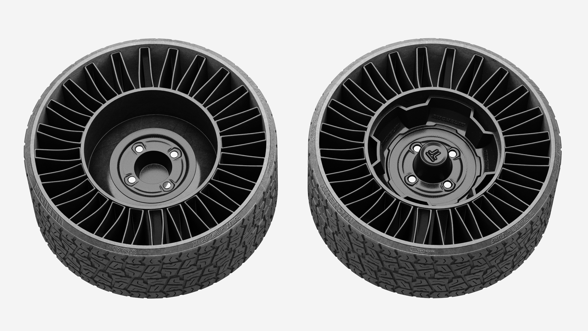 3D model MICHELIN X Tweel TURF Tire for Golf Cart