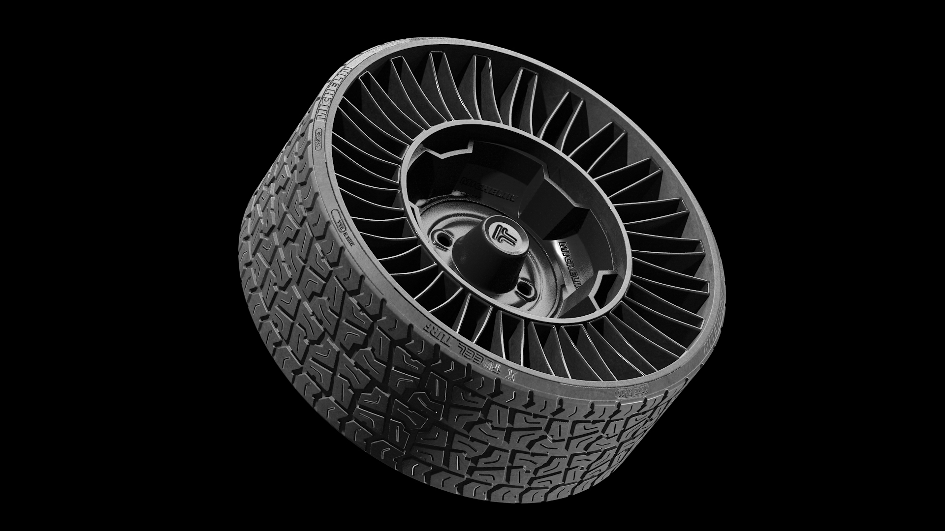 3D model MICHELIN X Tweel TURF Tire for Golf Cart