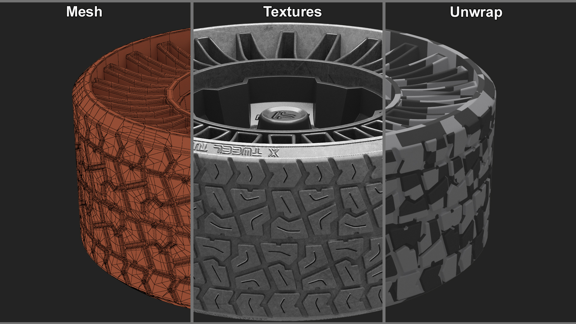 3D model MICHELIN X Tweel TURF Tire for Golf Cart