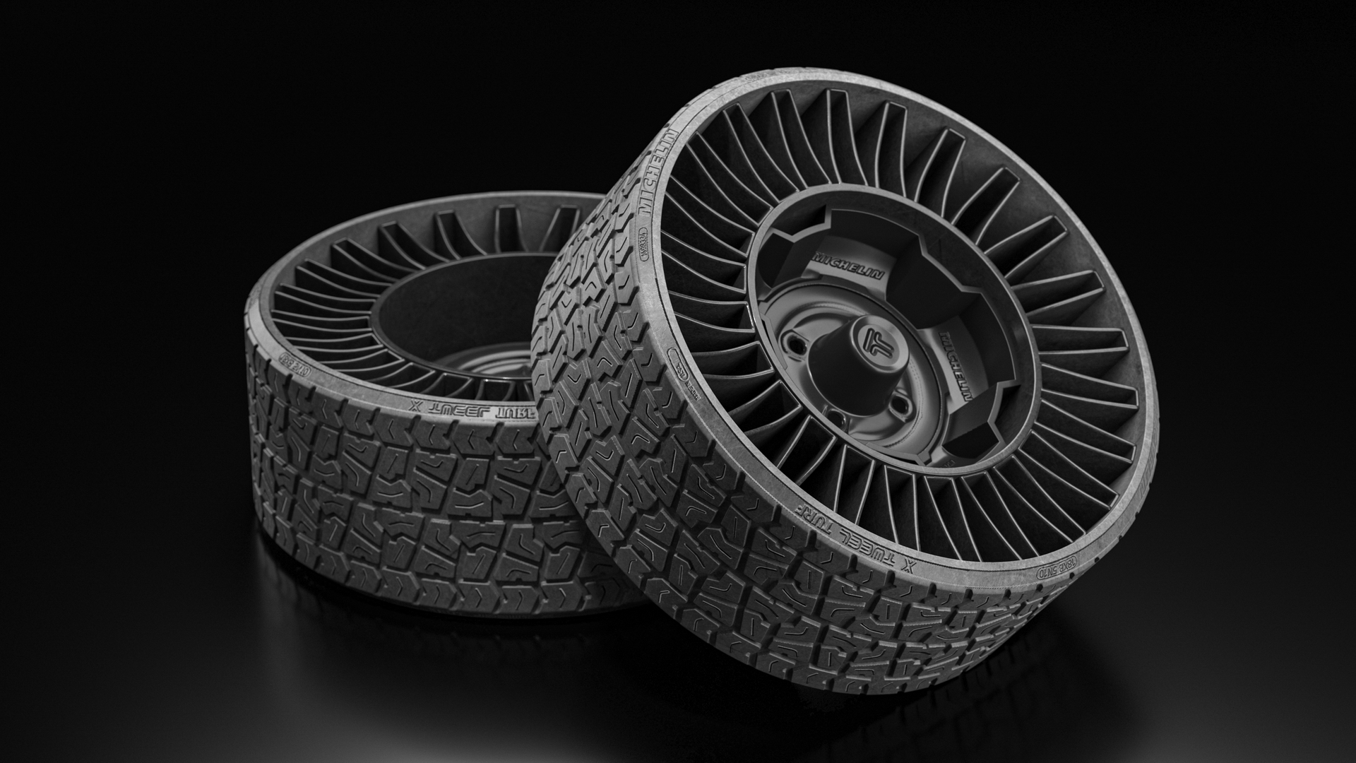 3D model MICHELIN X Tweel TURF Tire for Golf Cart