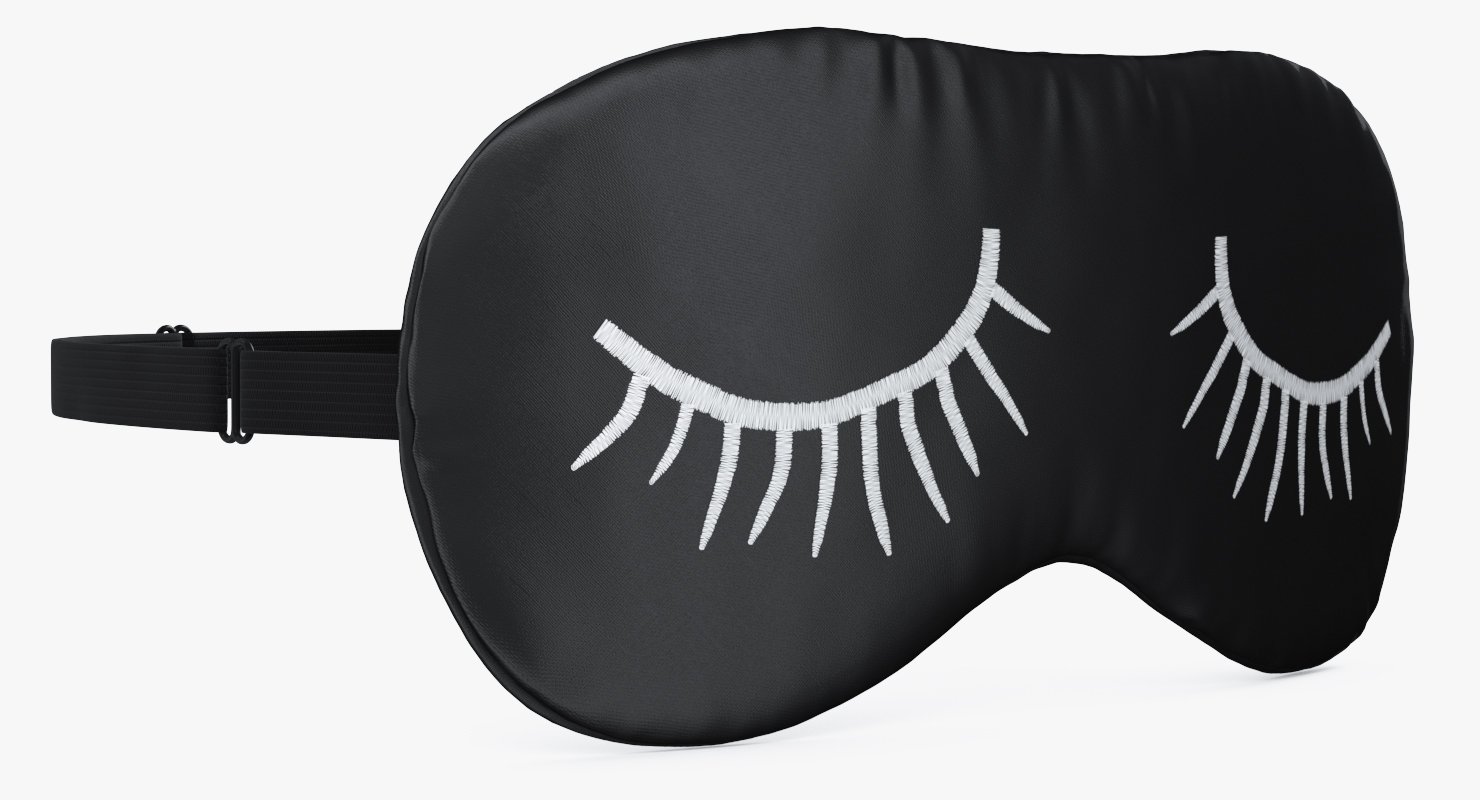 3D Sleeping Mask with Eyelashes Pattern
