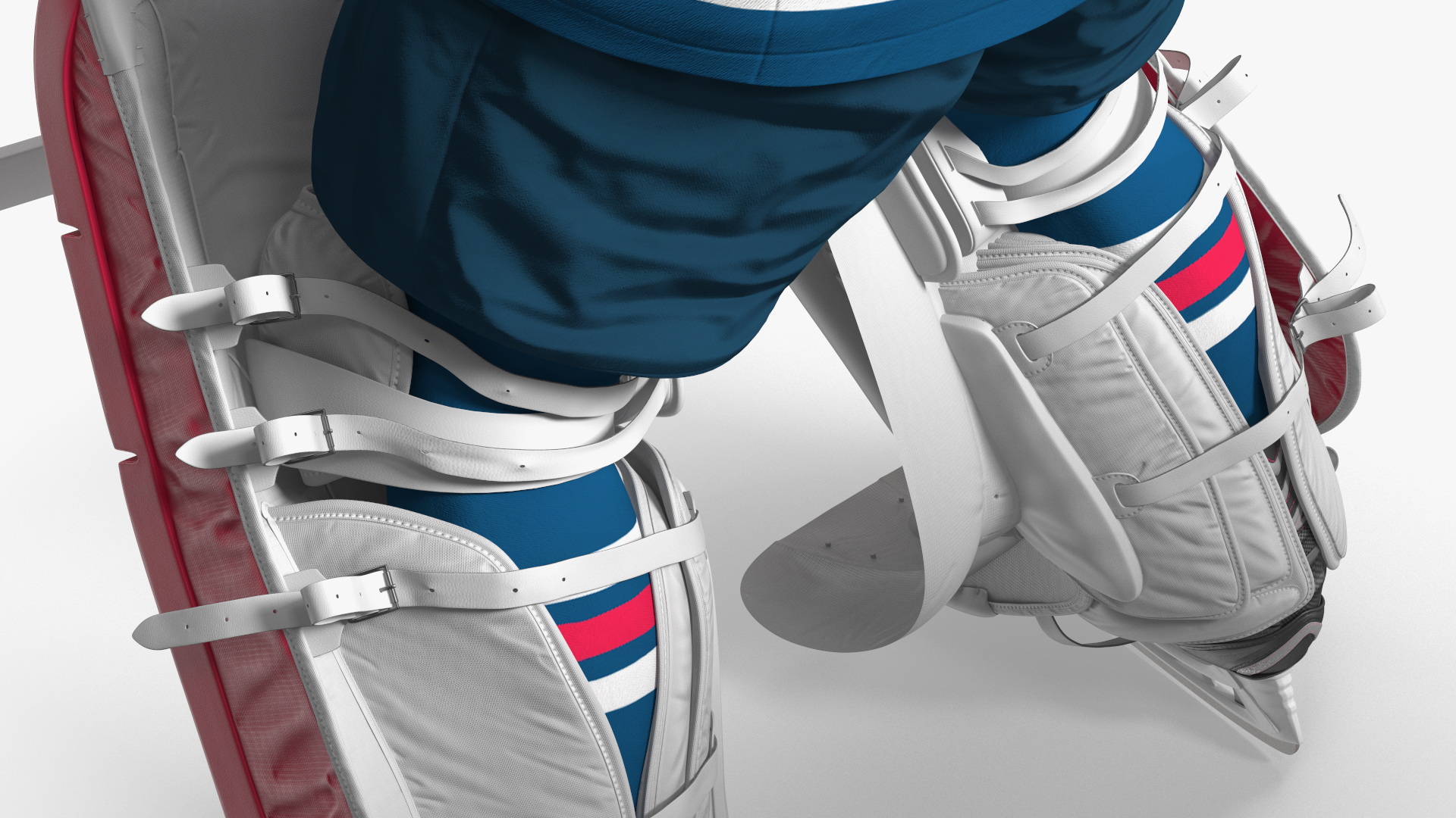 Hockey Goal Target NHL and Goalkeeper 3D