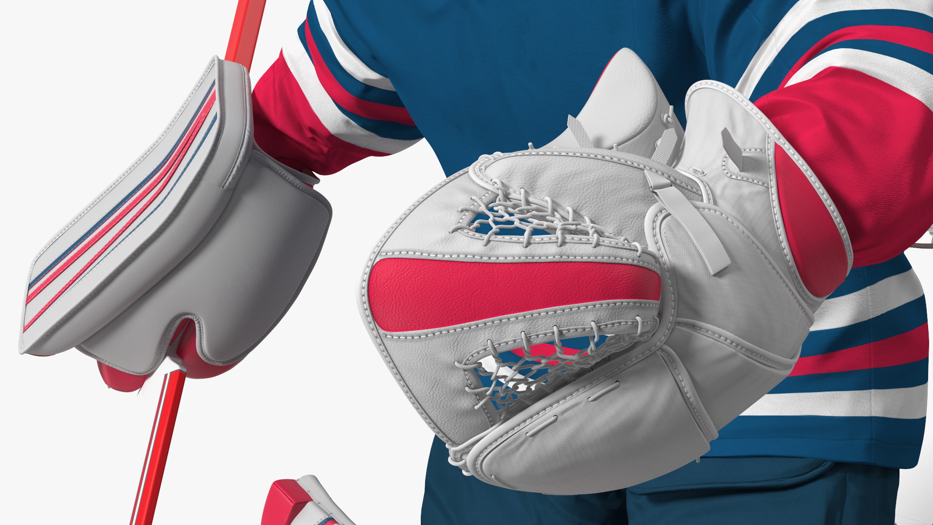 Hockey Goal Target NHL and Goalkeeper 3D