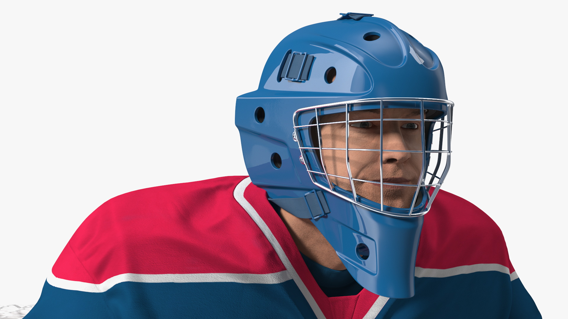 Hockey Goal Target NHL and Goalkeeper 3D