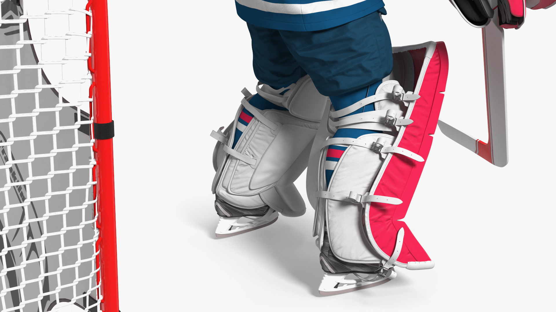 Hockey Goal Target NHL and Goalkeeper 3D