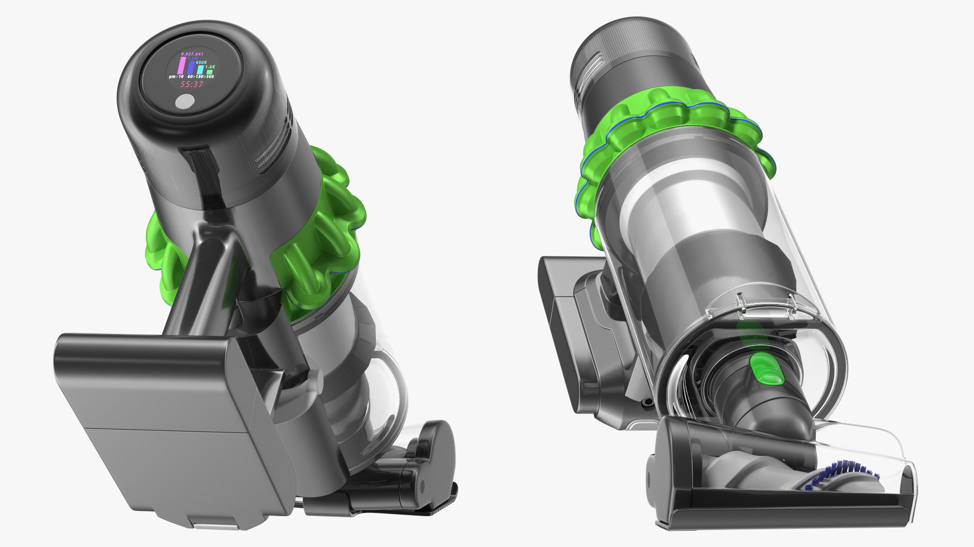 3D model Cordless Vacuum Cleaner with Screw Brush