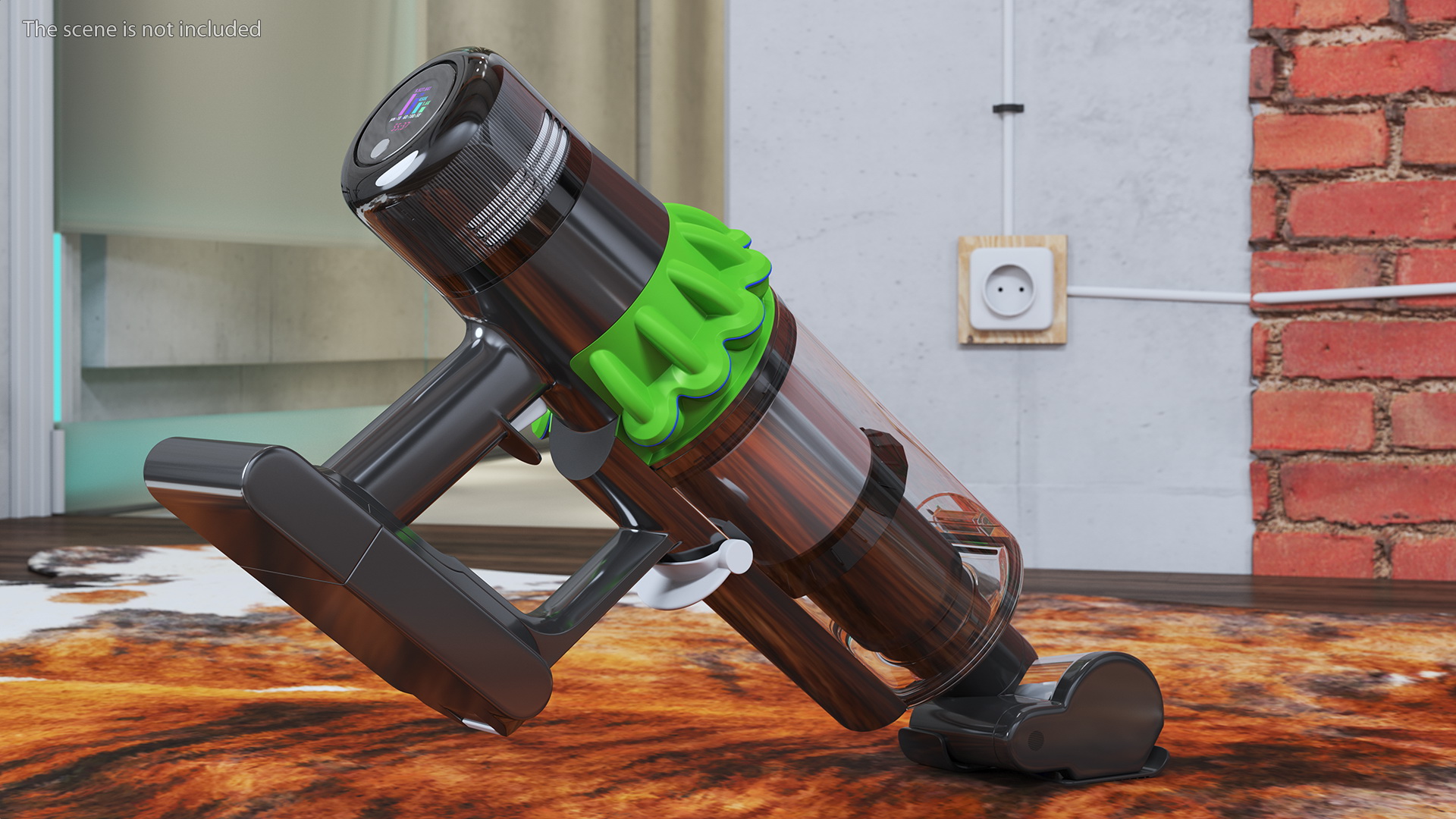 3D model Cordless Vacuum Cleaner with Screw Brush