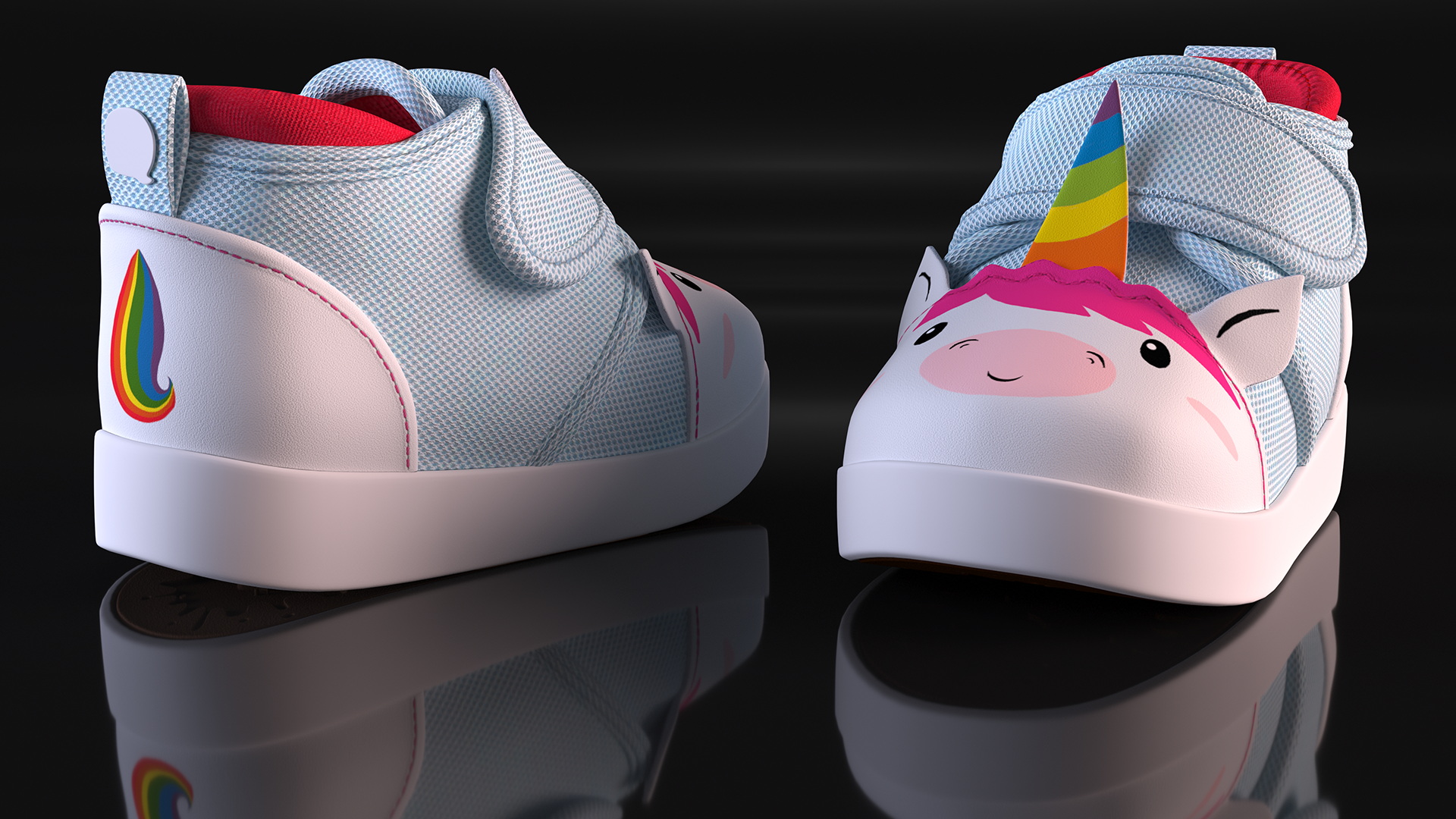 3D Unicorn Baby Sneakers