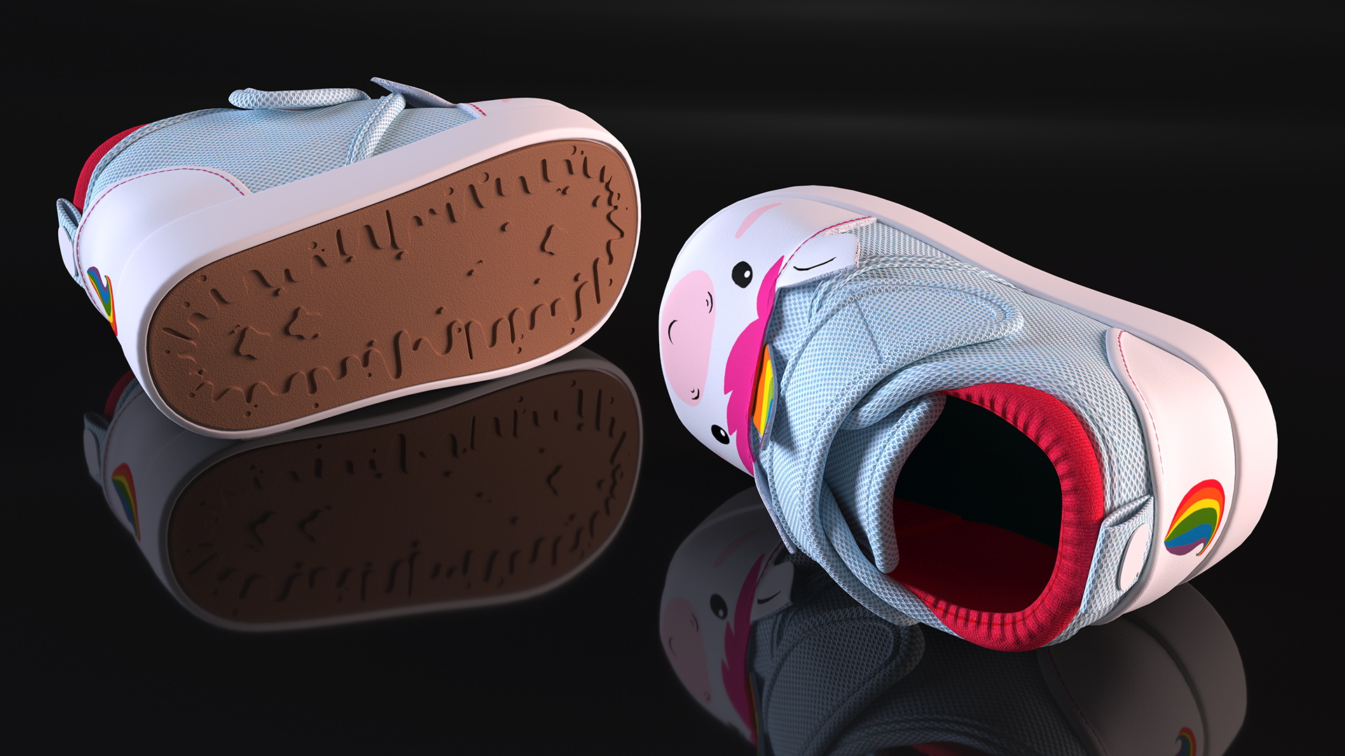 3D Unicorn Baby Sneakers