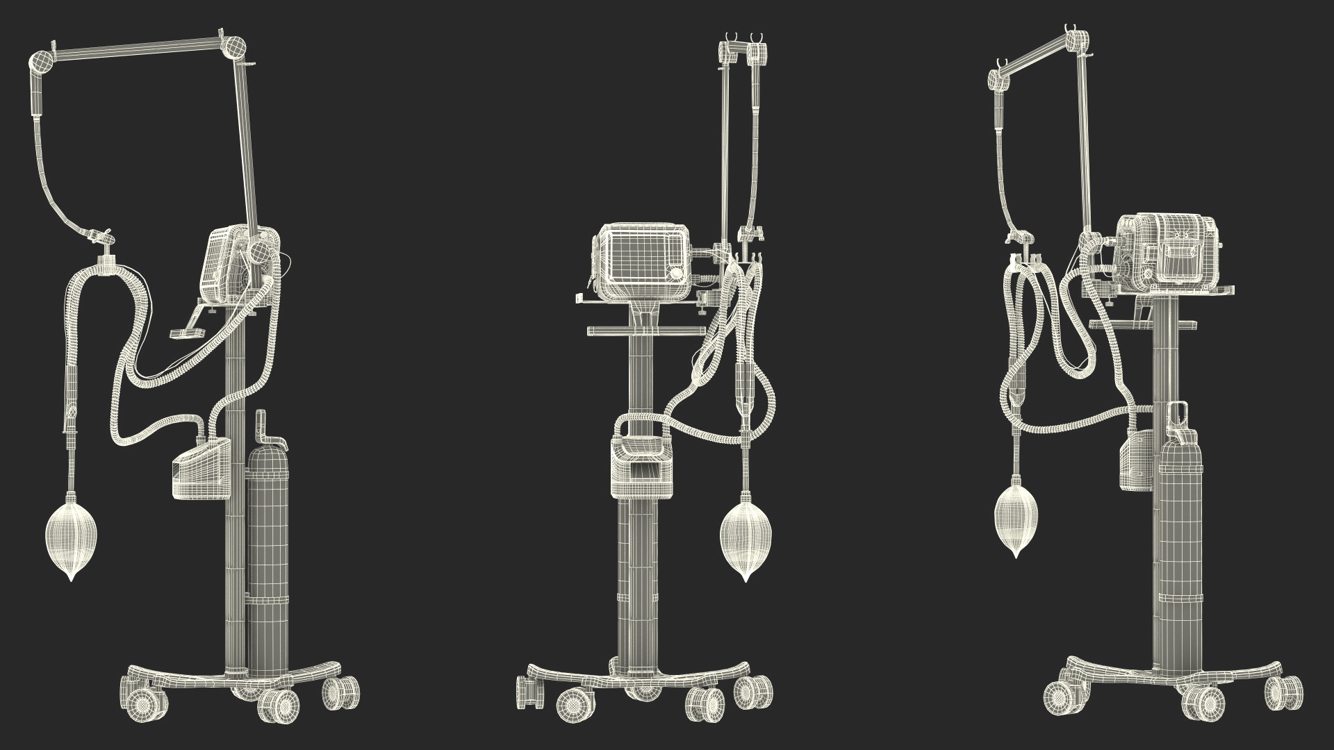 Mechanical Ventilation Apparatus HAMILTON-C1 3D model