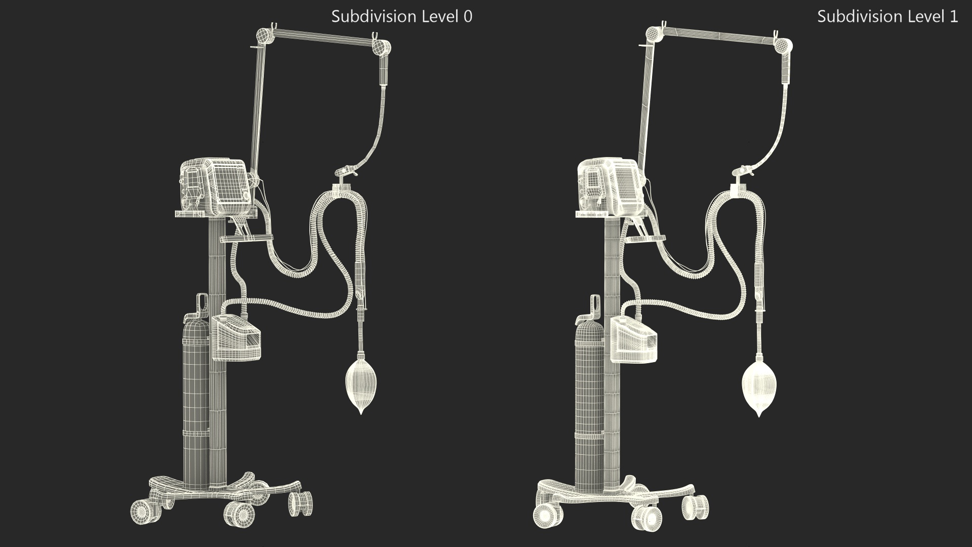 Mechanical Ventilation Apparatus HAMILTON-C1 3D model