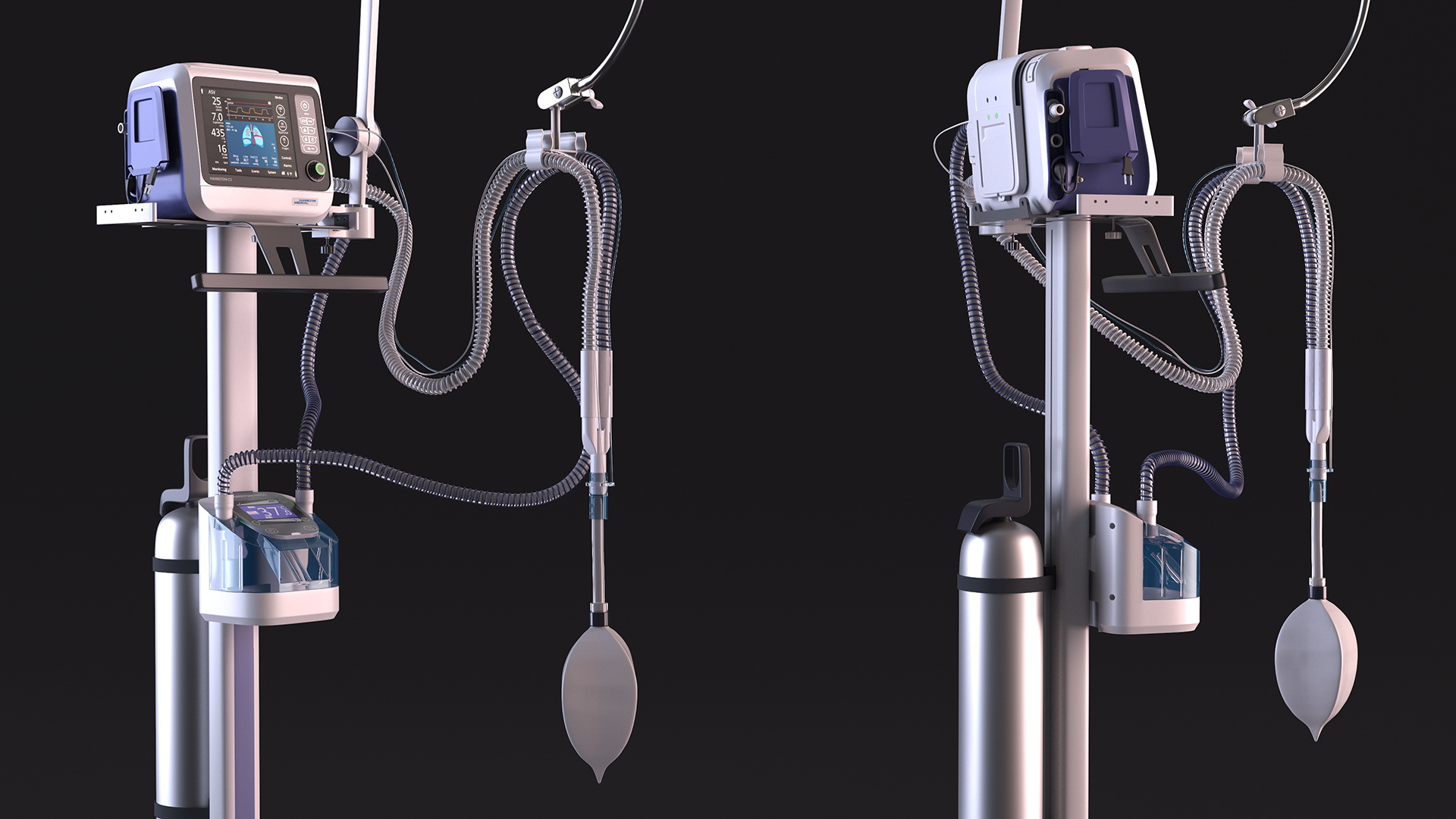 Mechanical Ventilation Apparatus HAMILTON-C1 3D model