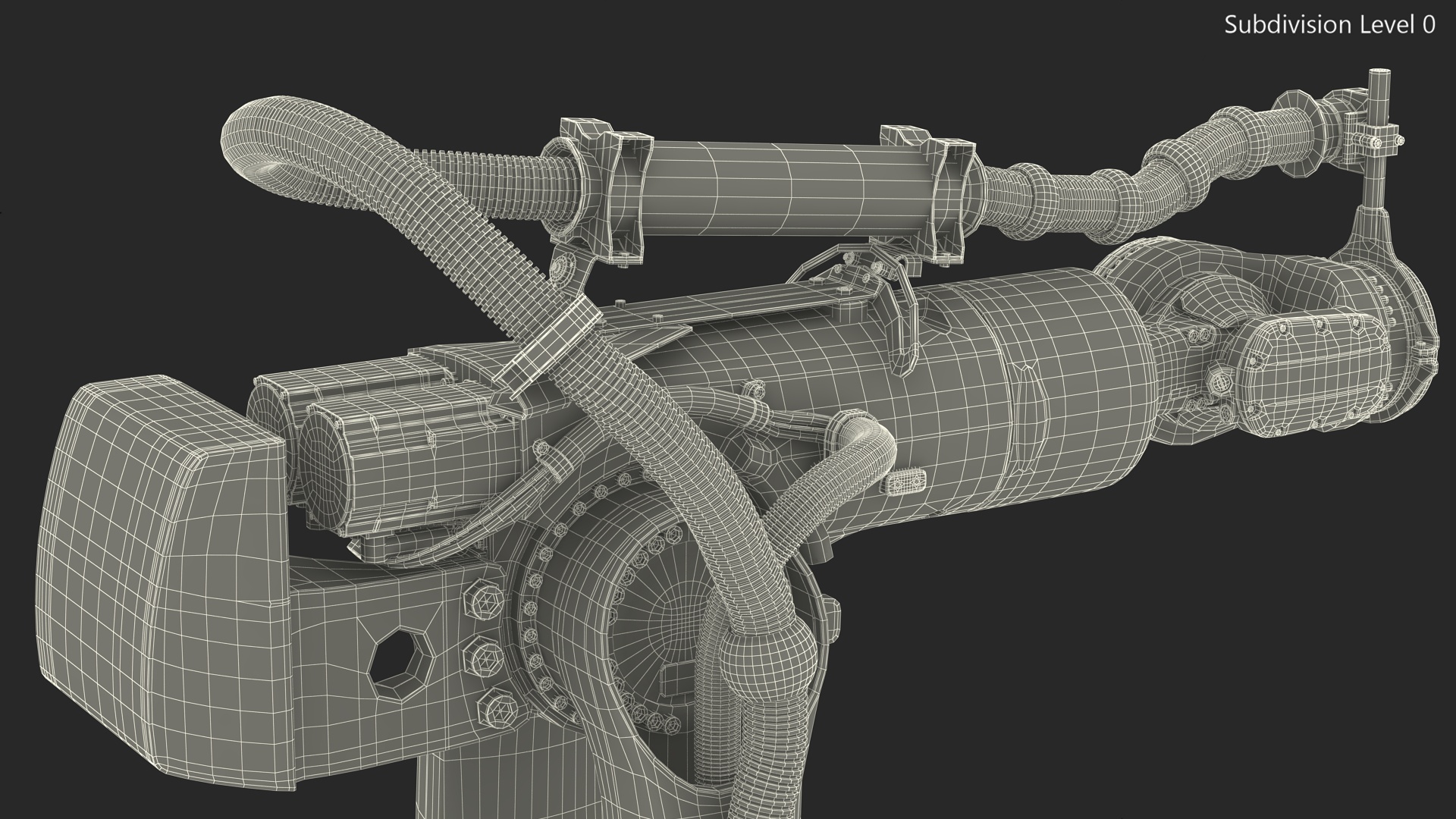 Robotic Arm Yellow on Rails 3D