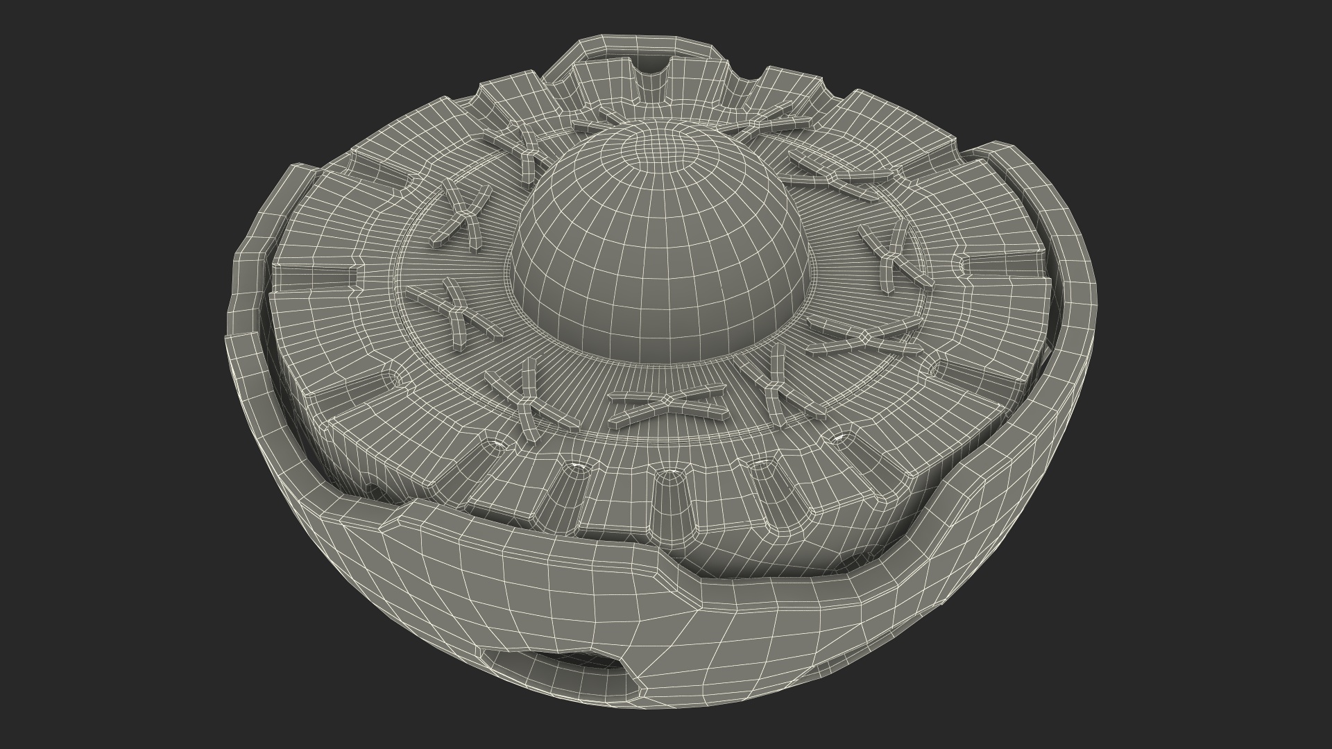 Cross-Sectional Spermotozoa Rigged 3D model