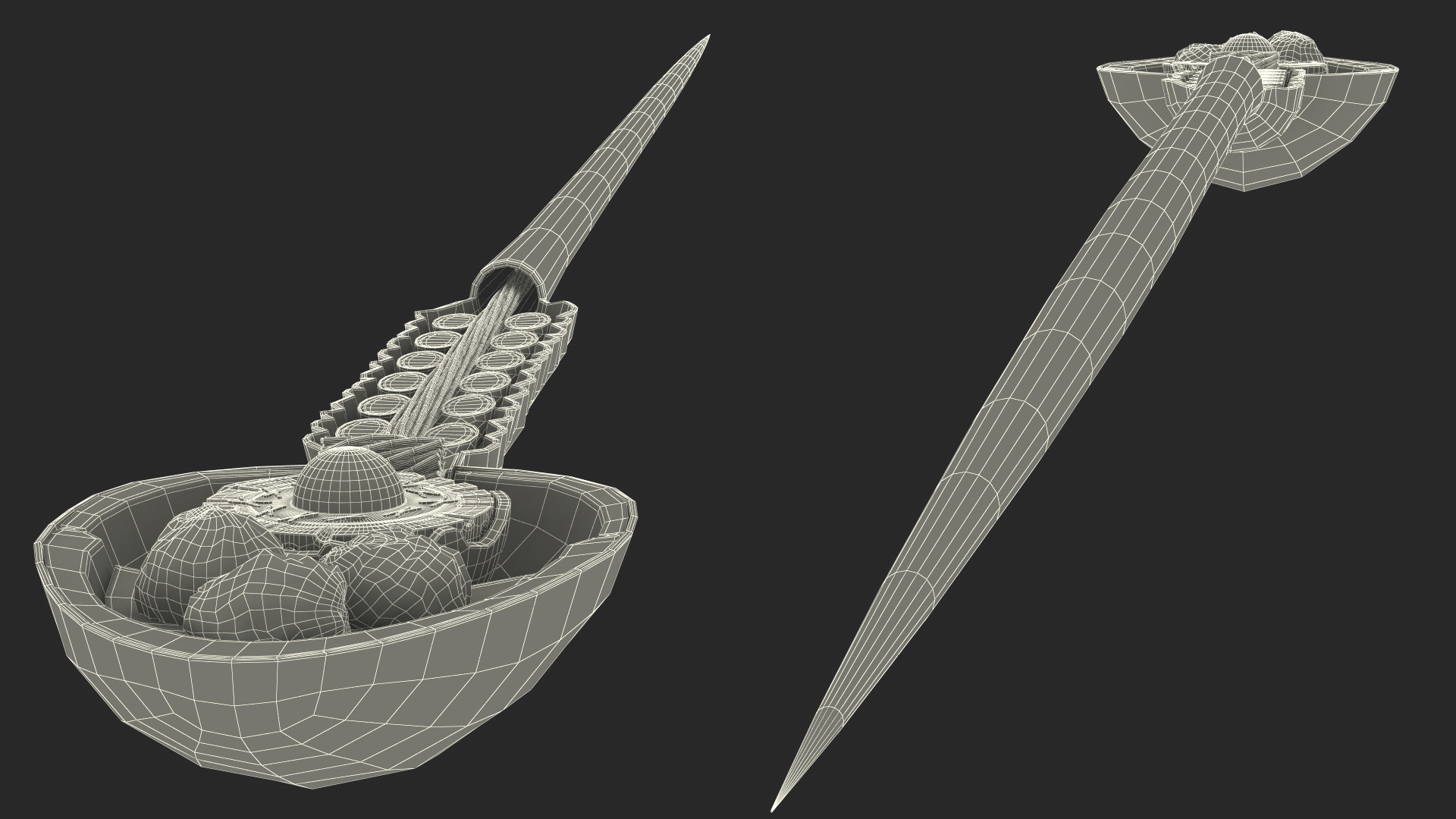 Cross-Sectional Spermotozoa Rigged 3D model