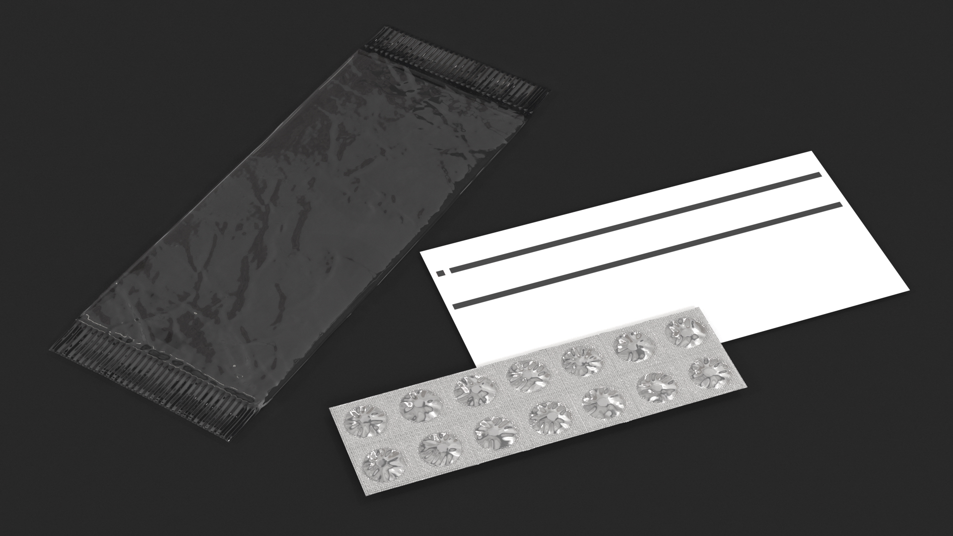 3D model Tablets in Packaging