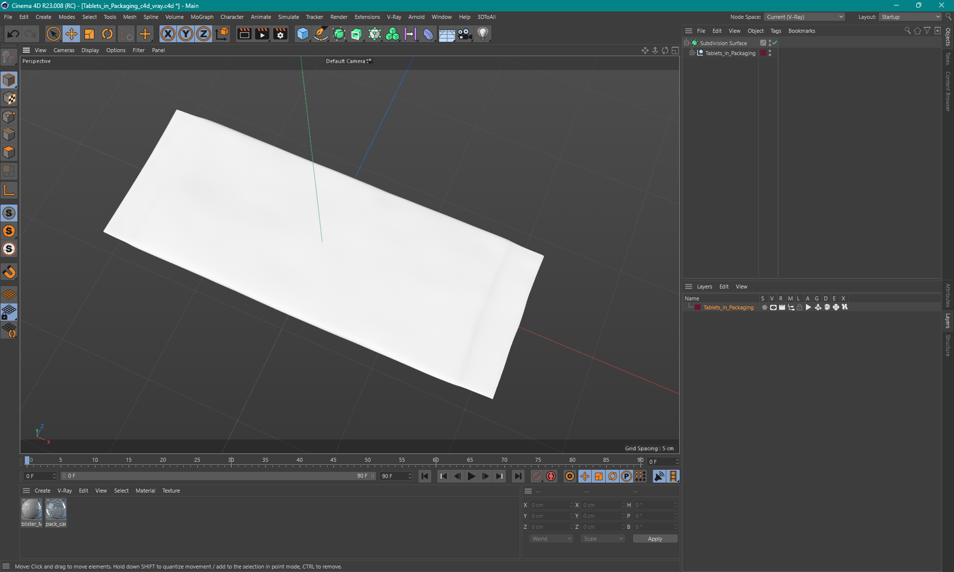 3D model Tablets in Packaging