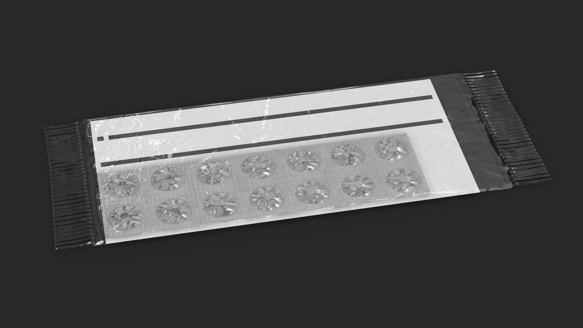 3D model Tablets in Packaging