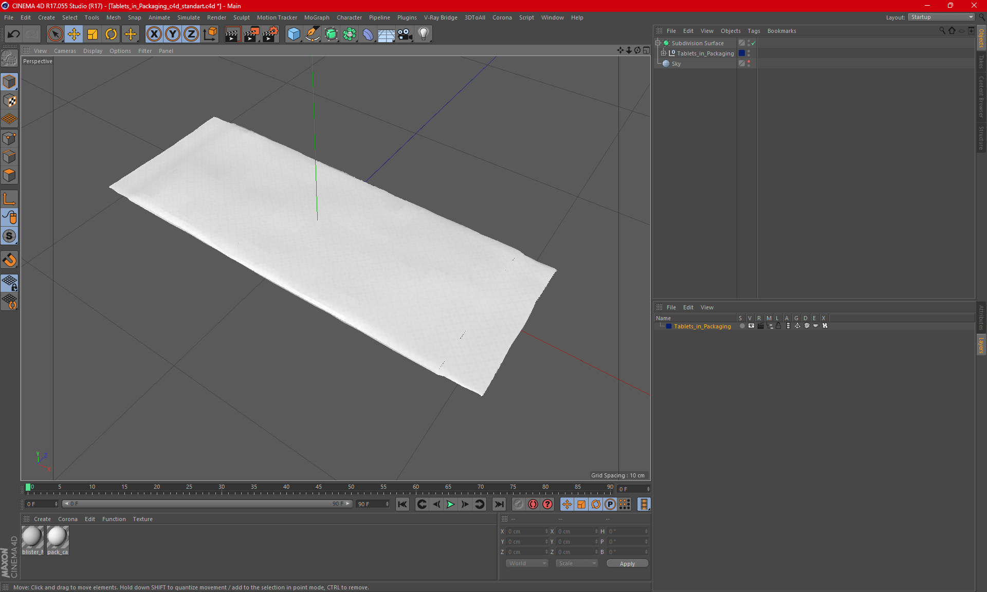 3D model Tablets in Packaging