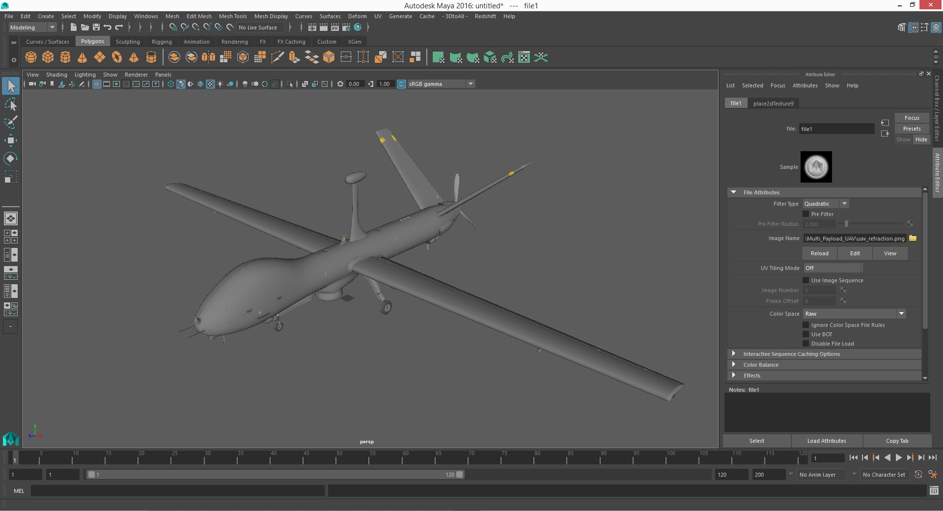 Multi Payload UAV 3D
