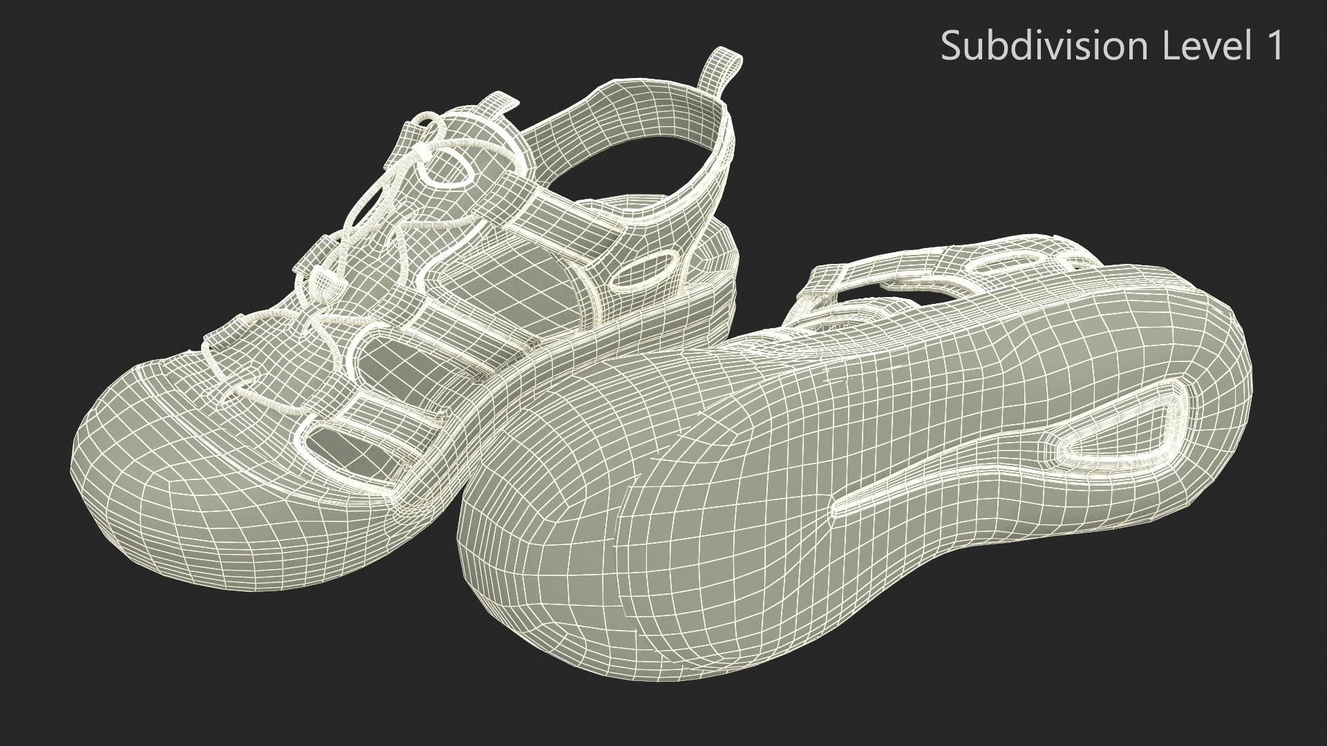 3D model Outdoor Adventure Sandals