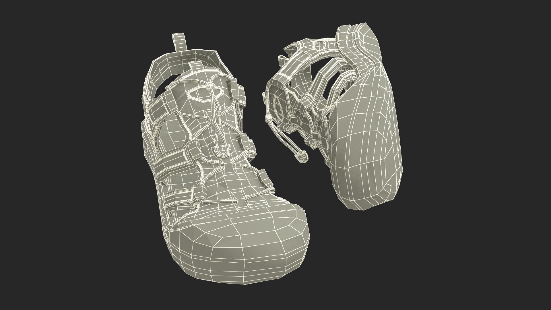 3D model Outdoor Adventure Sandals