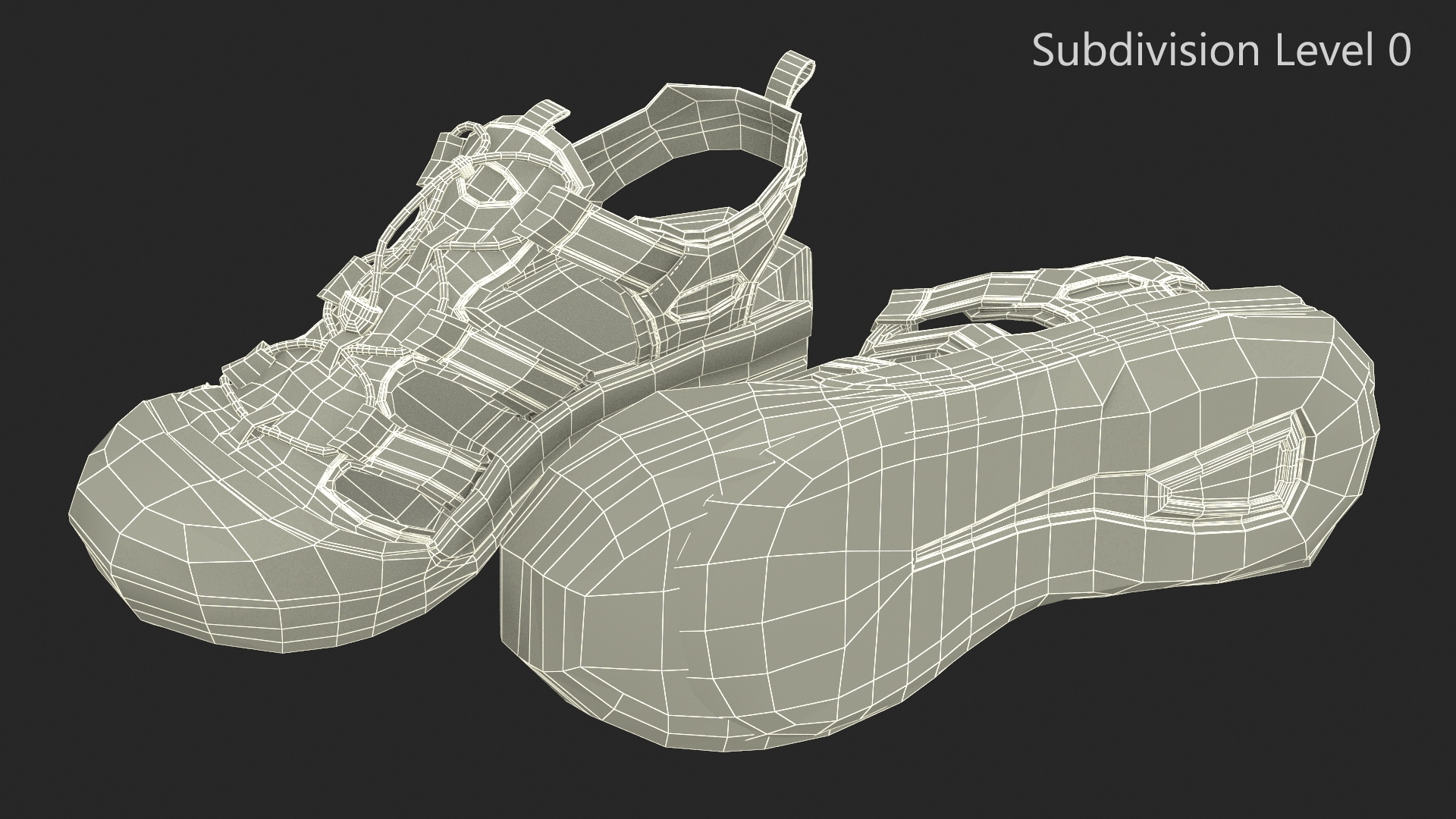 3D model Outdoor Adventure Sandals