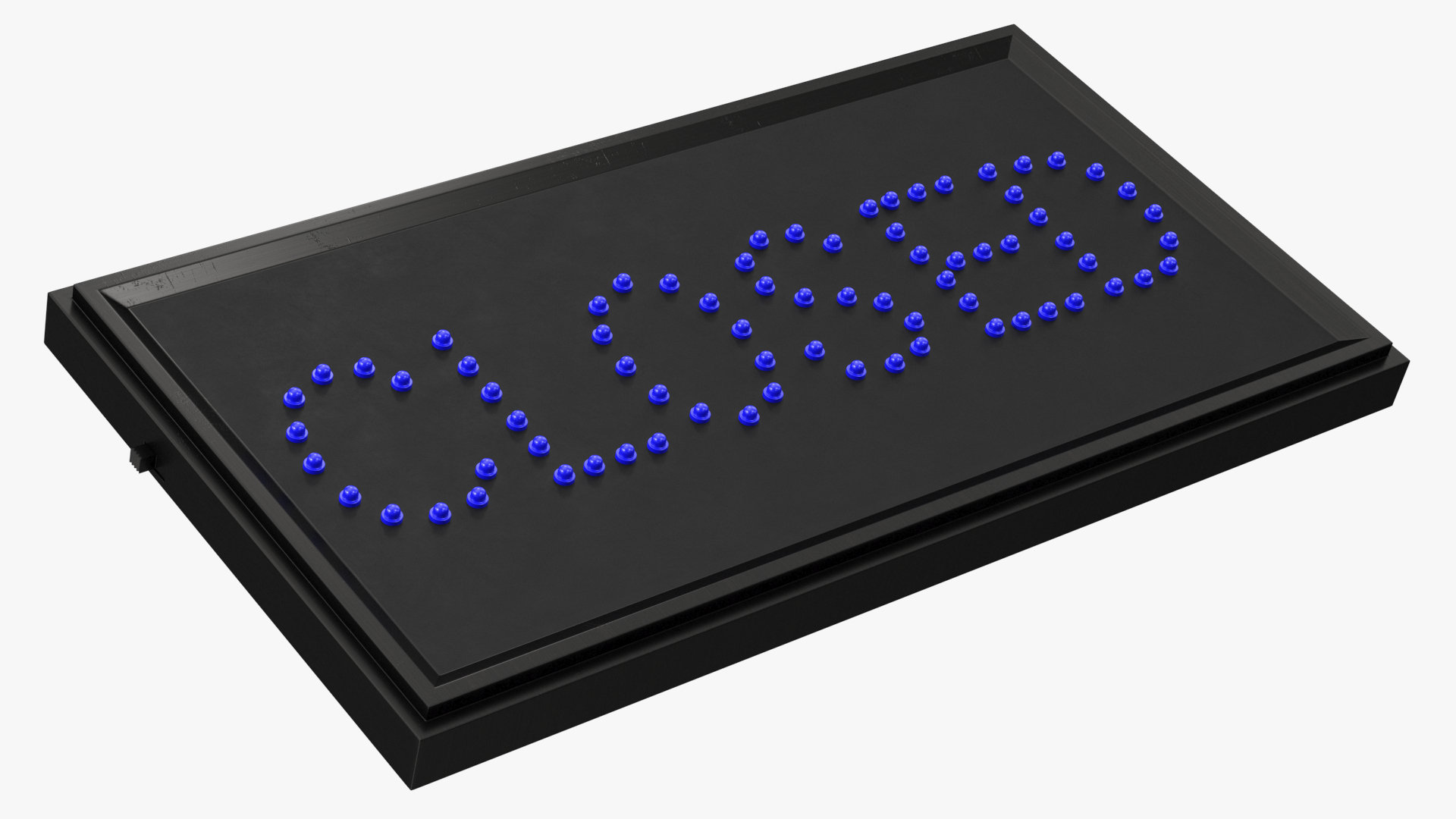 Classic Blue LED Sign Closed OFF 3D