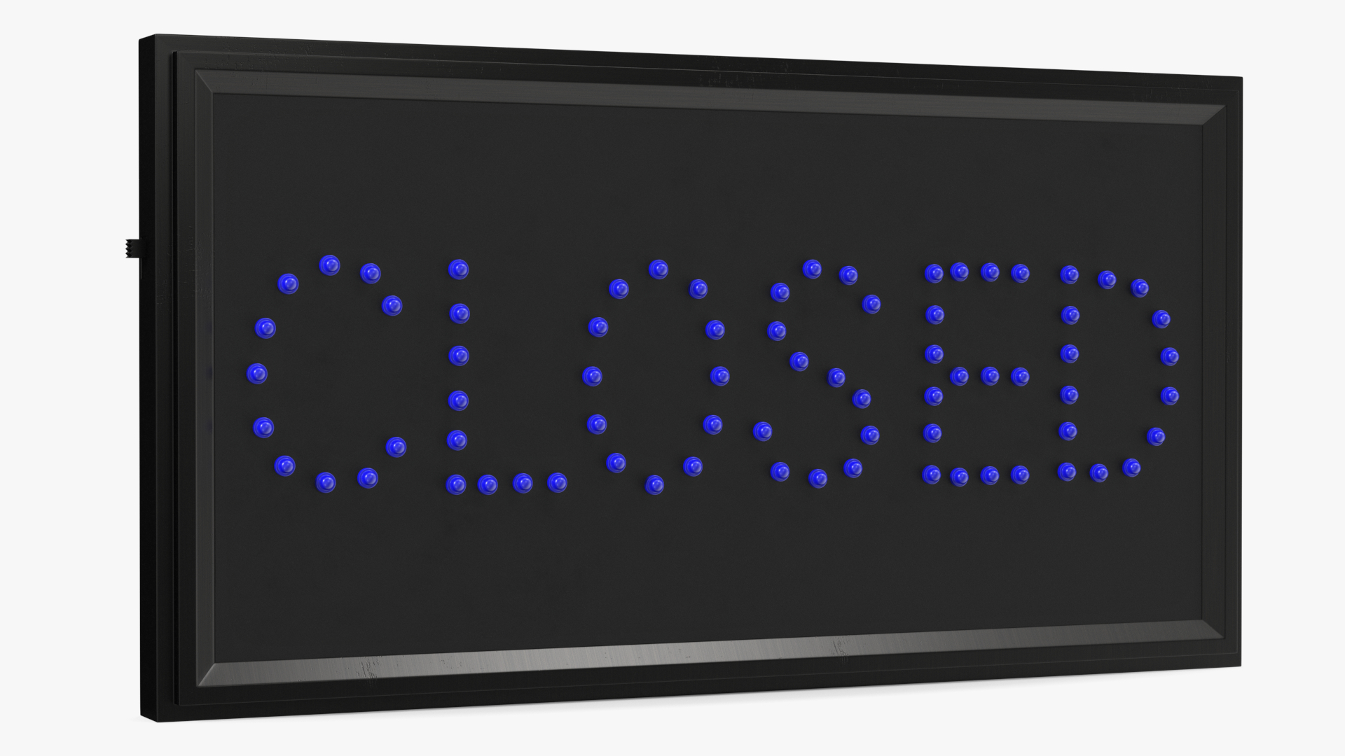 Classic Blue LED Sign Closed OFF 3D