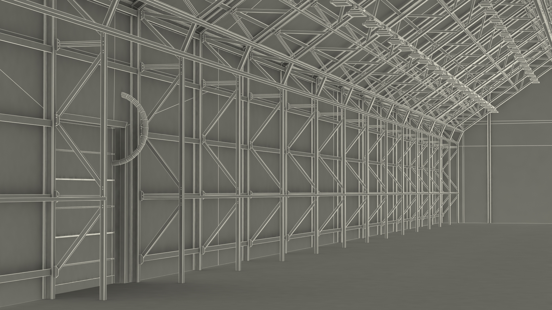 Private Jet Embraer Legacy 650E In Aircraft Hangar Rigged 3D