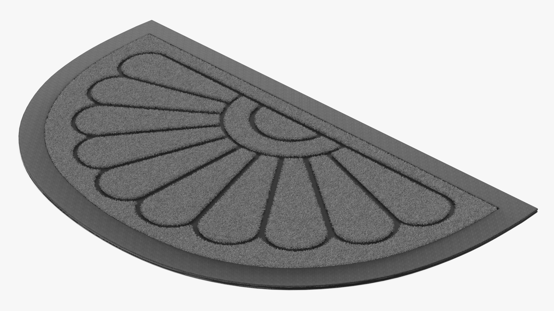 Grey Arched Door Mat Fur 3D model