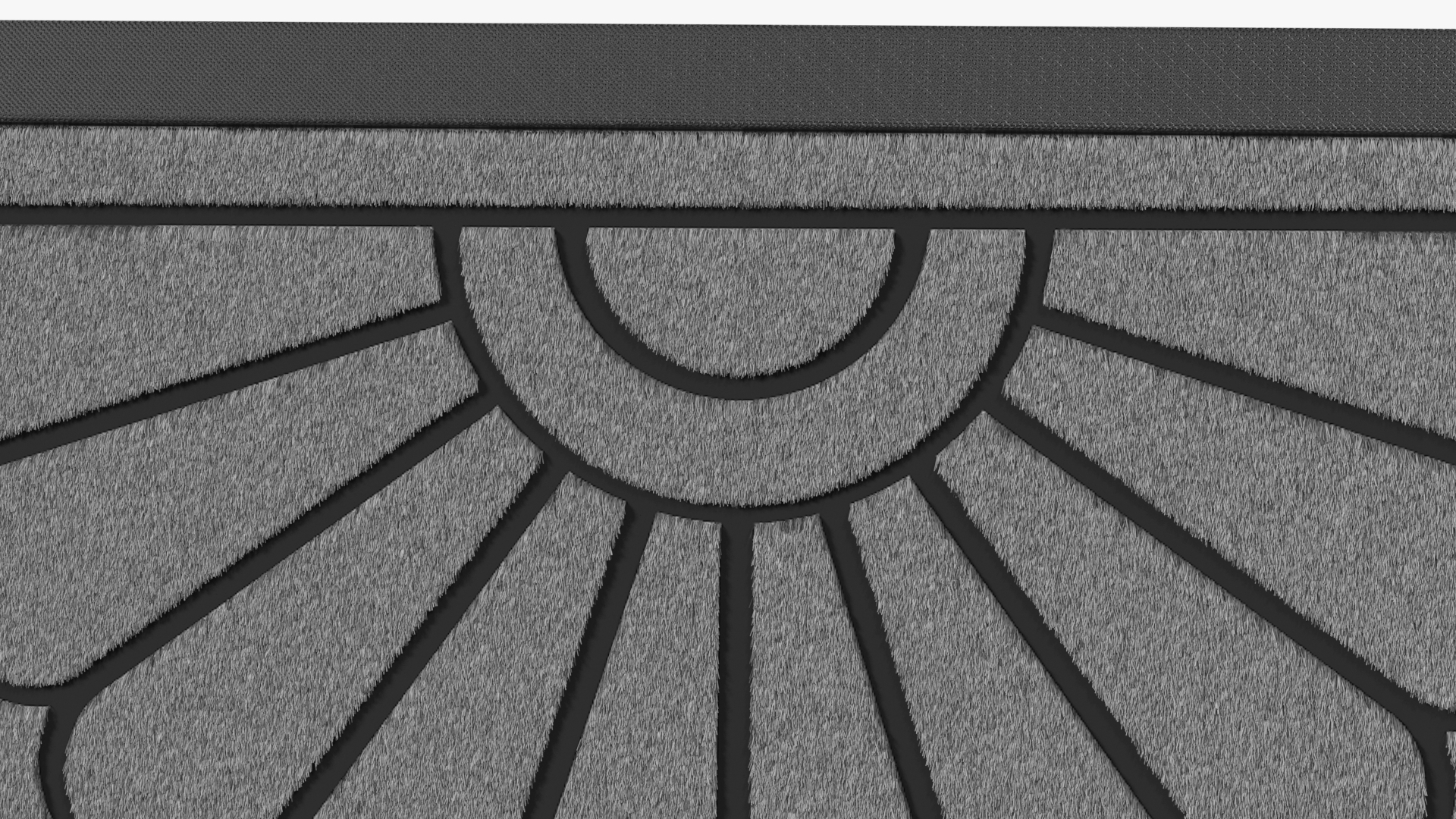 Grey Arched Door Mat Fur 3D model