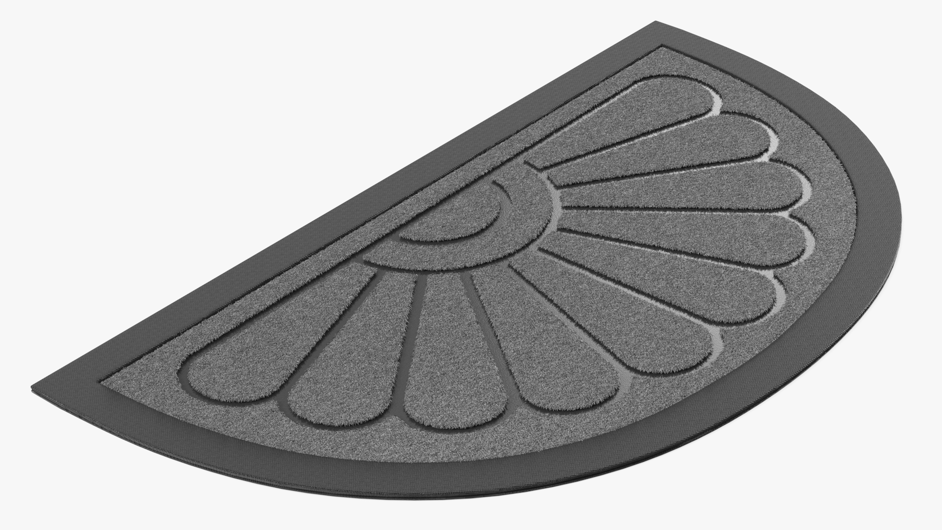 Grey Arched Door Mat Fur 3D model