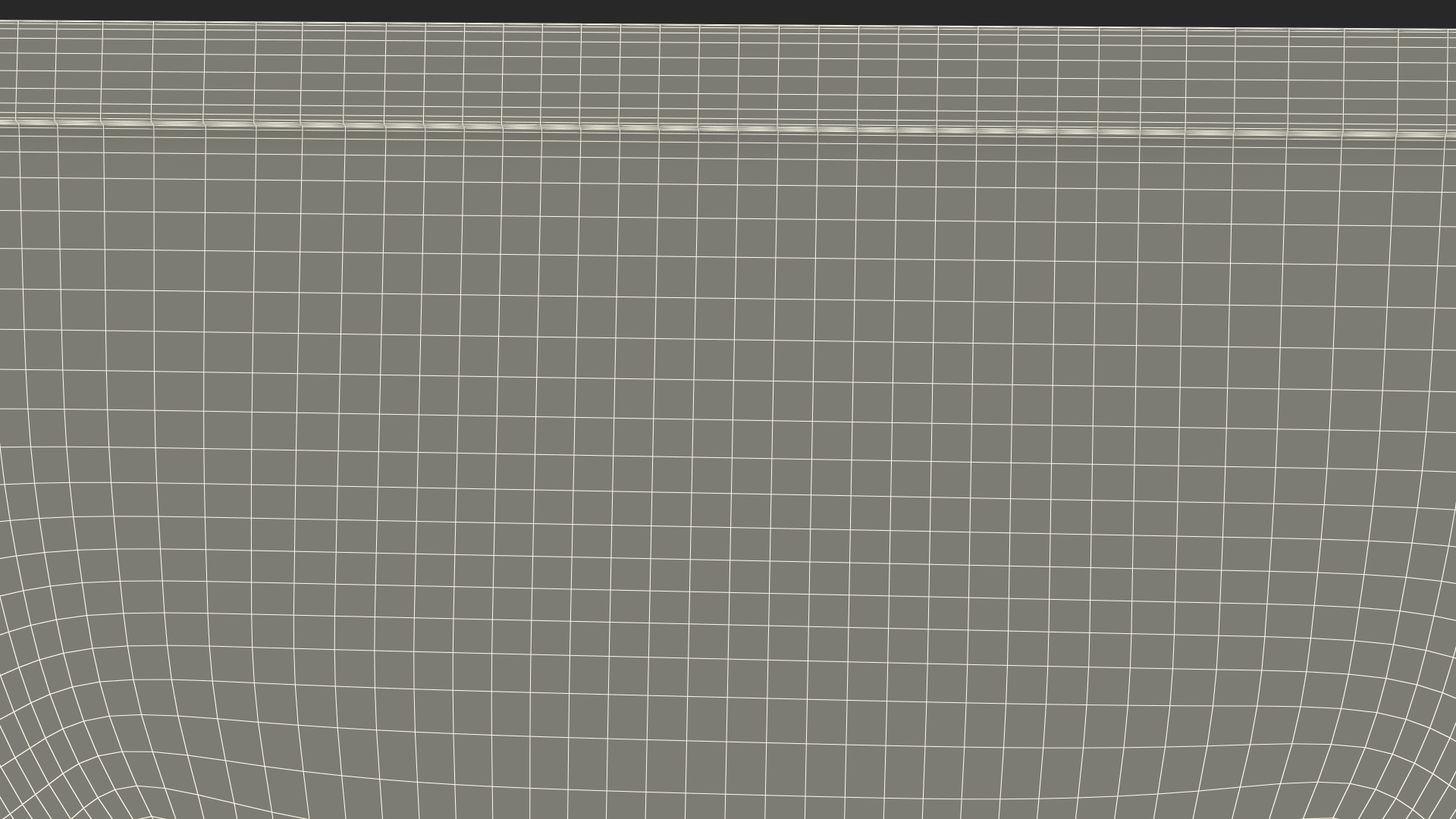 Grey Arched Door Mat Fur 3D model
