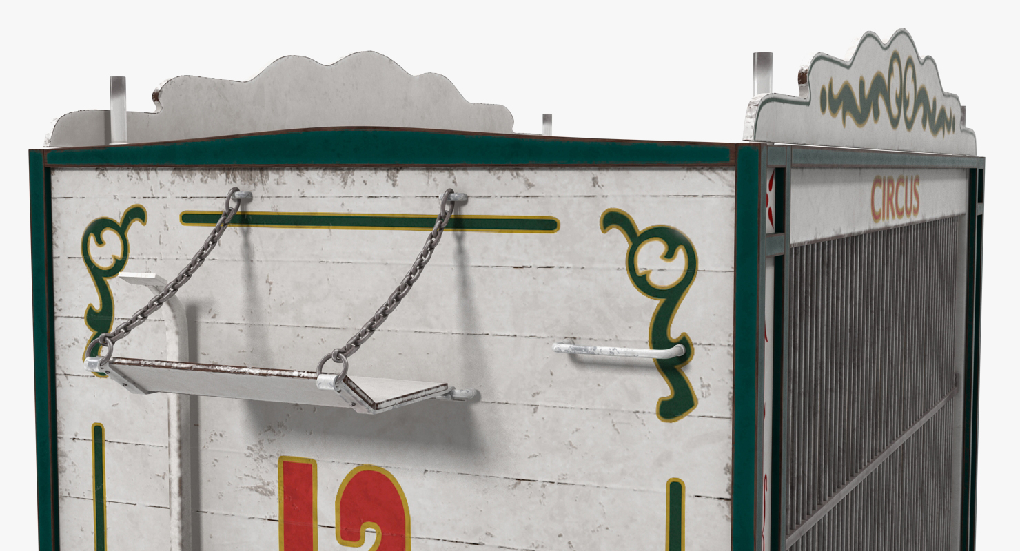 3D Tiger in Circus Wagon